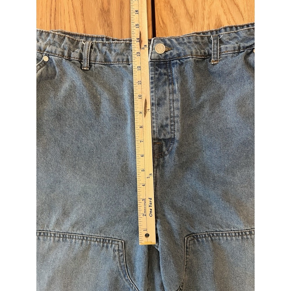boohooMAN Womens Carpenter Jeans 42 button fly  Plus Super Cute! - Picture 8 of 12